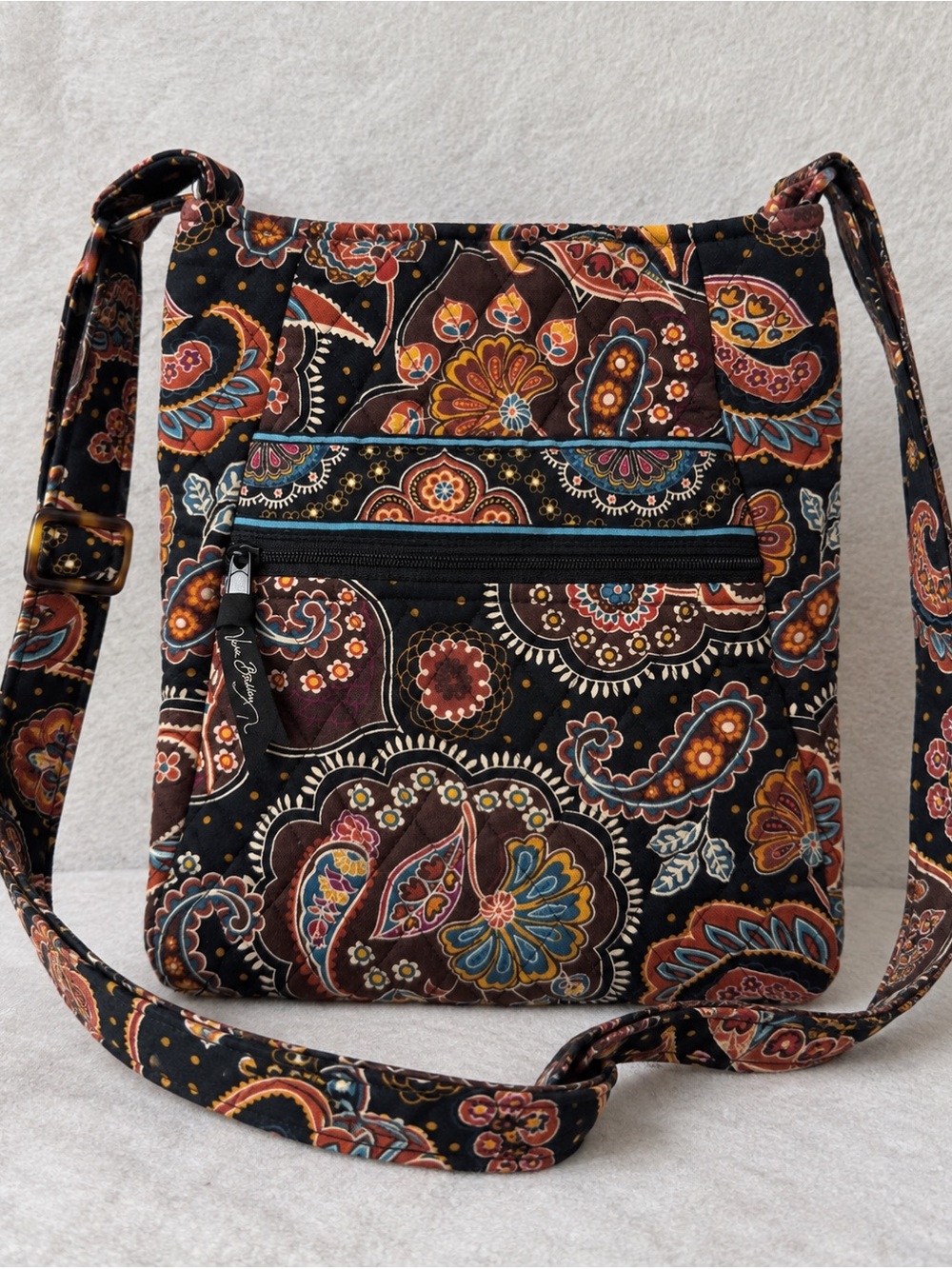 Y2K 2007 Vera Bradley Kensington Hipster Crossbody Bag Paisley